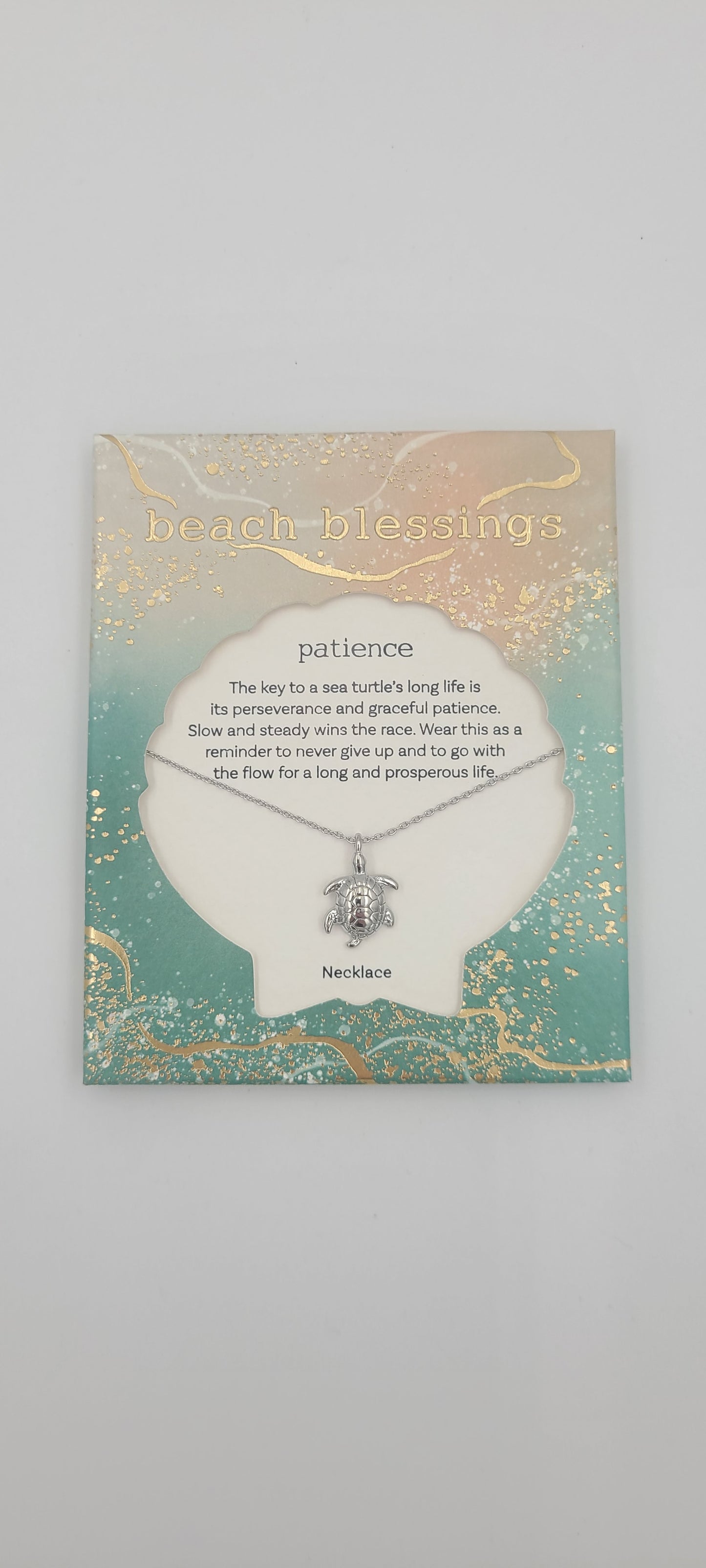 Patience Turtle Necklace - Beach Blessings