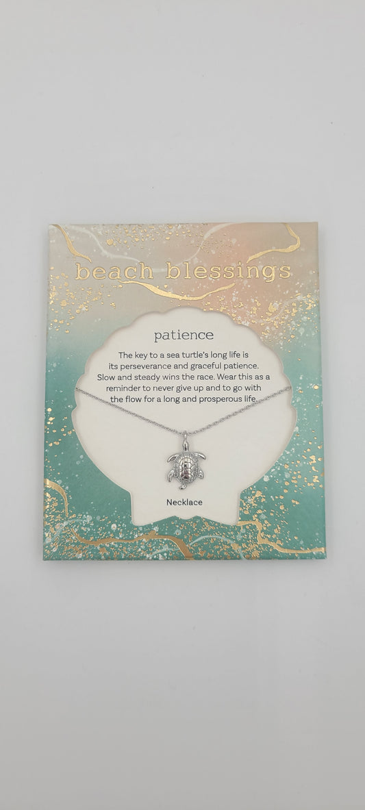 Patience Turtle Necklace - Beach Blessings