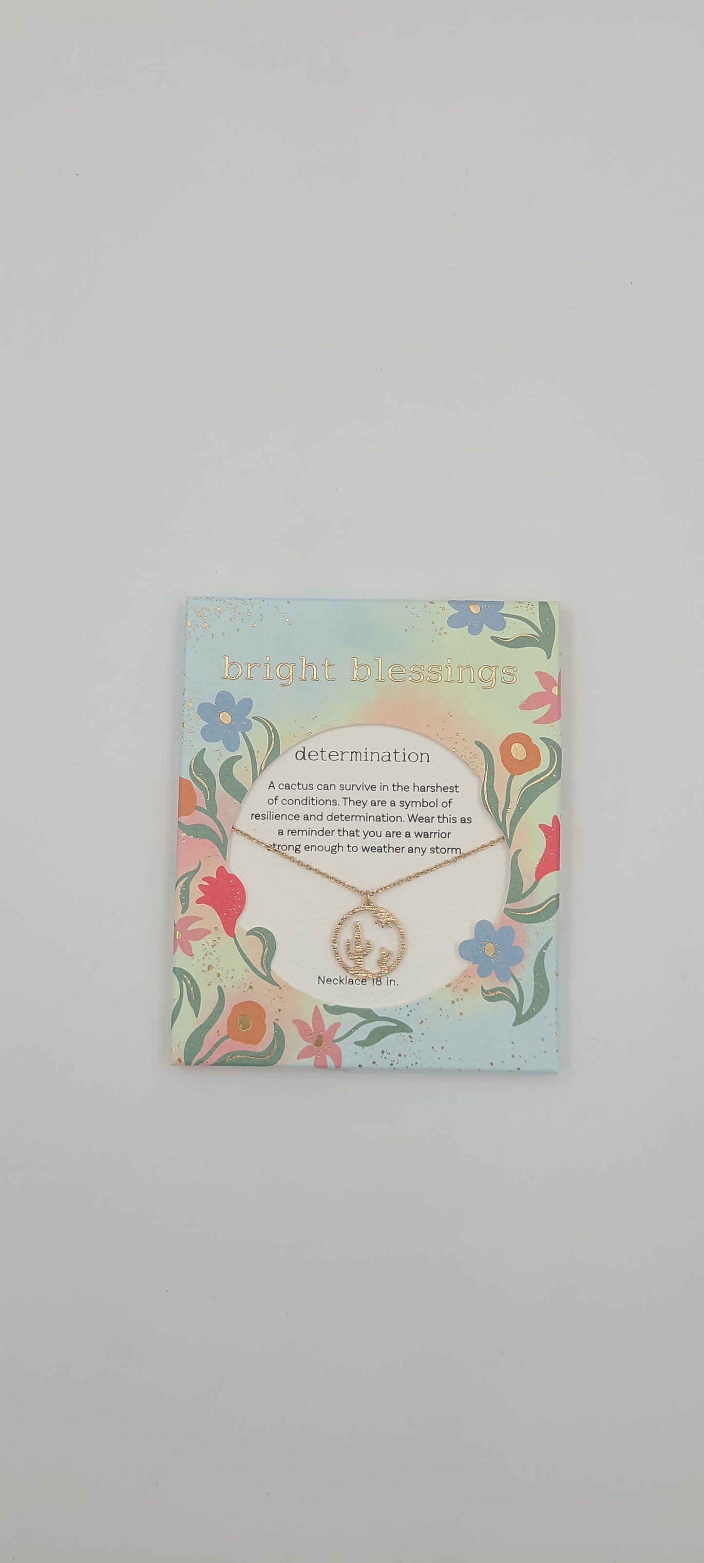 Determination Cactus Necklace - Bright Blessings