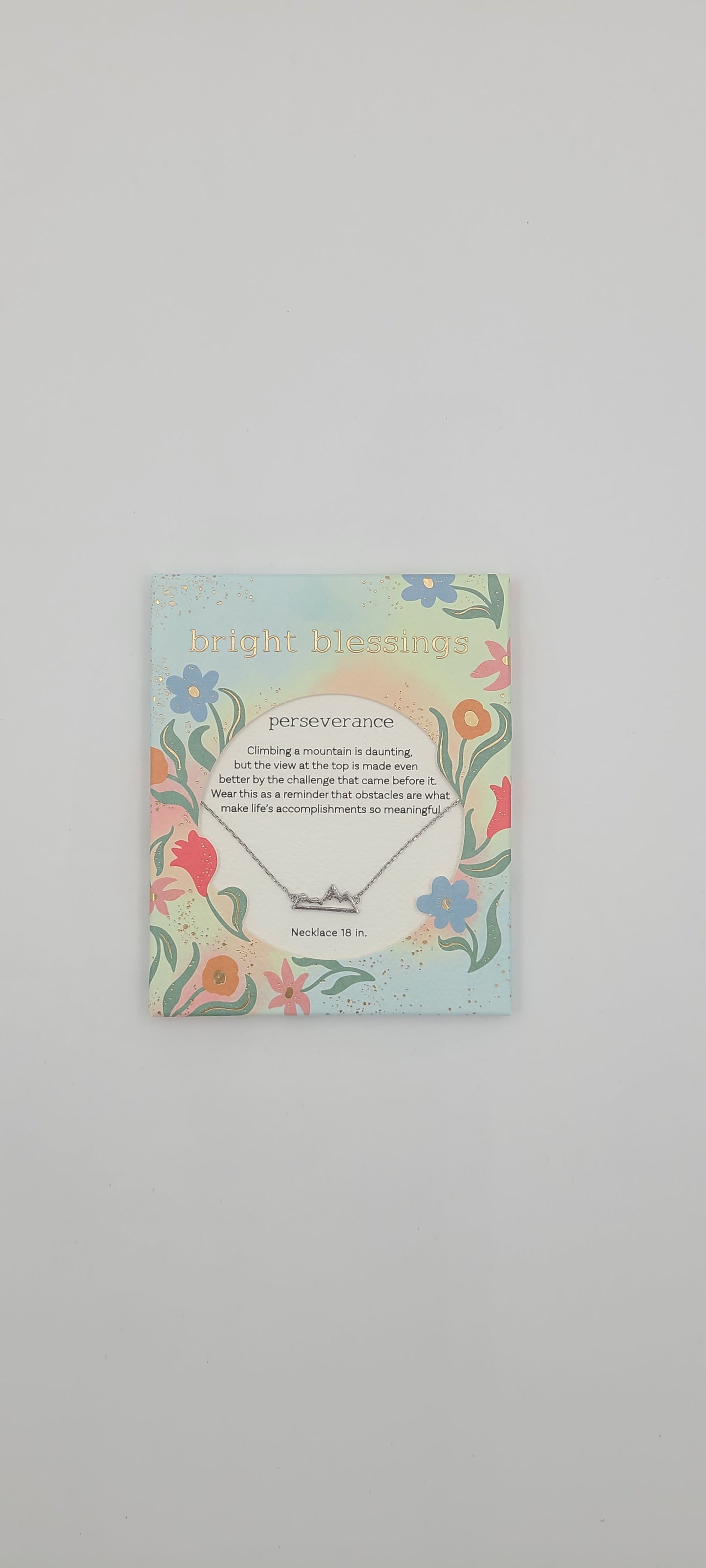 Perseverance Mountain Necklace - Bright Blessings