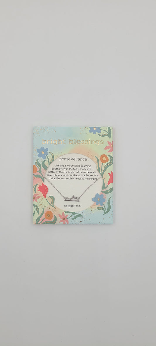 Perseverance Mountain Necklace - Bright Blessings
