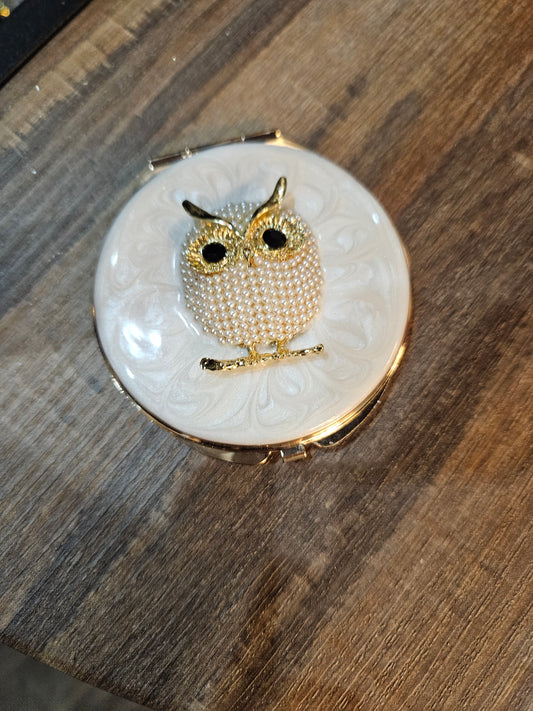 Owl Compact Mirror