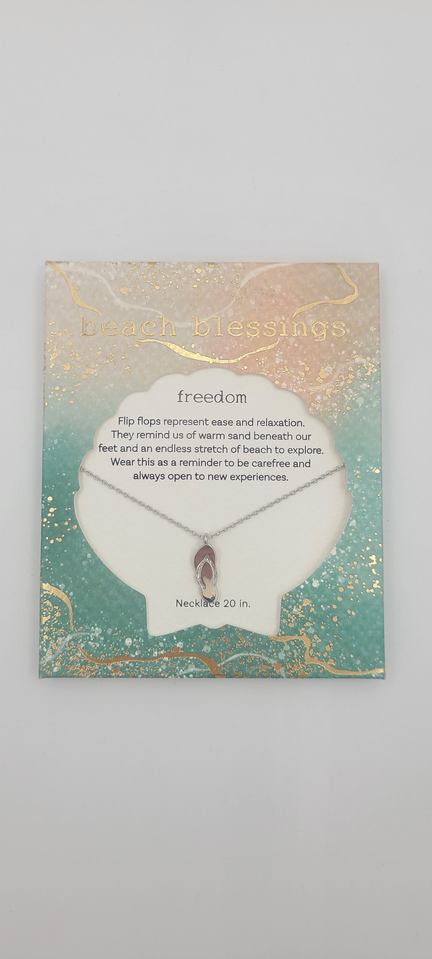 Freedom Flip Flop Necklace - Beach Blessings