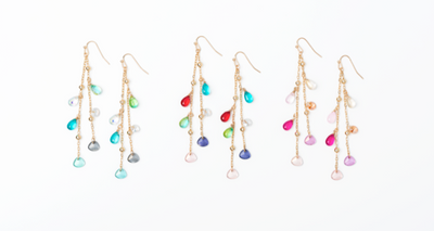 Glass Droplets Earrings