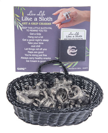 Live Life Like a Sloth-Get a Grip Charm