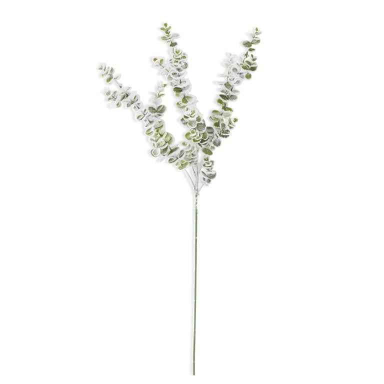 Snowy Flocked Eucalyptus Stem, 32 Inch