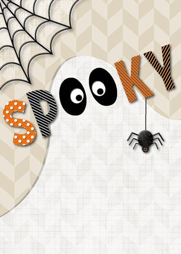 Spooky Ghost Eyes Greeting Card