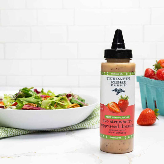 Avo Strawberry Poppyseed Dressing Garnishing Squeeze