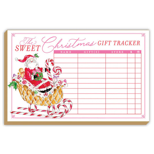 Sweet Christmas Gift Tracker Large Notepad