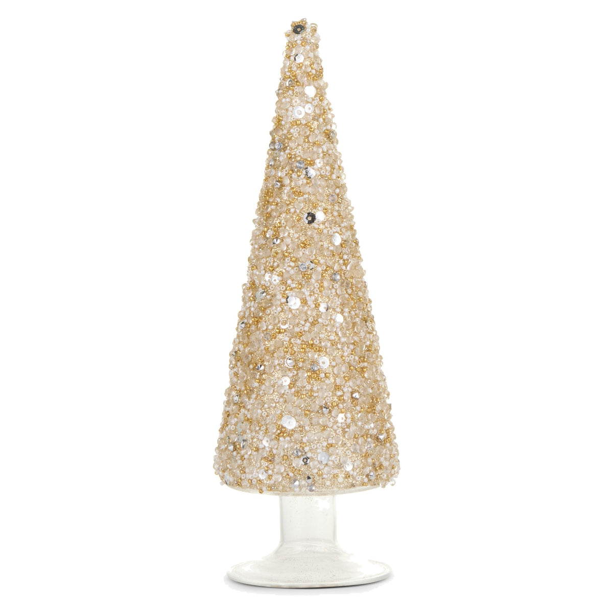 13.5" Gold Glitter Trees, Small