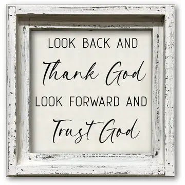 FRAMED CANVAS THANK GOD...TRUST GOD