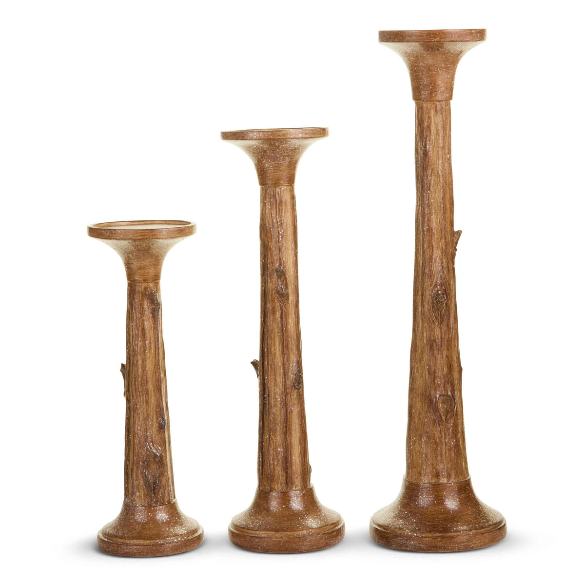 Tree Trunk Pillar Candle Holder