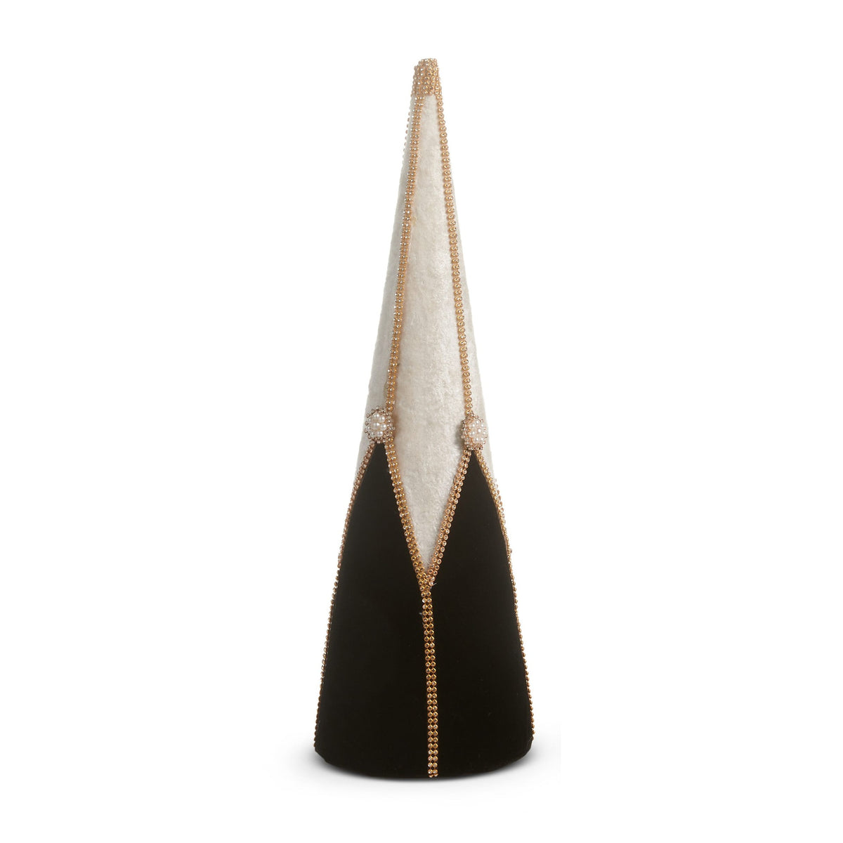 18" Velvet and Jewel Cone Trees, Small