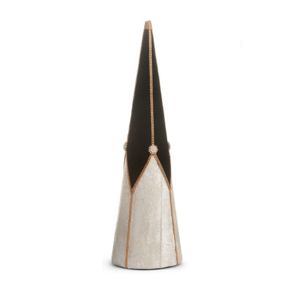 24" Velvet and Jewel Cone Trees, Large
