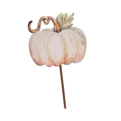 Watercolor Metal Pumpkin Stake