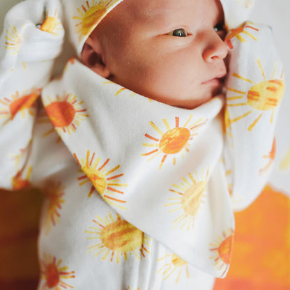 Organic Cotton Bandana Bib Set of 3, Multi Print, view 3