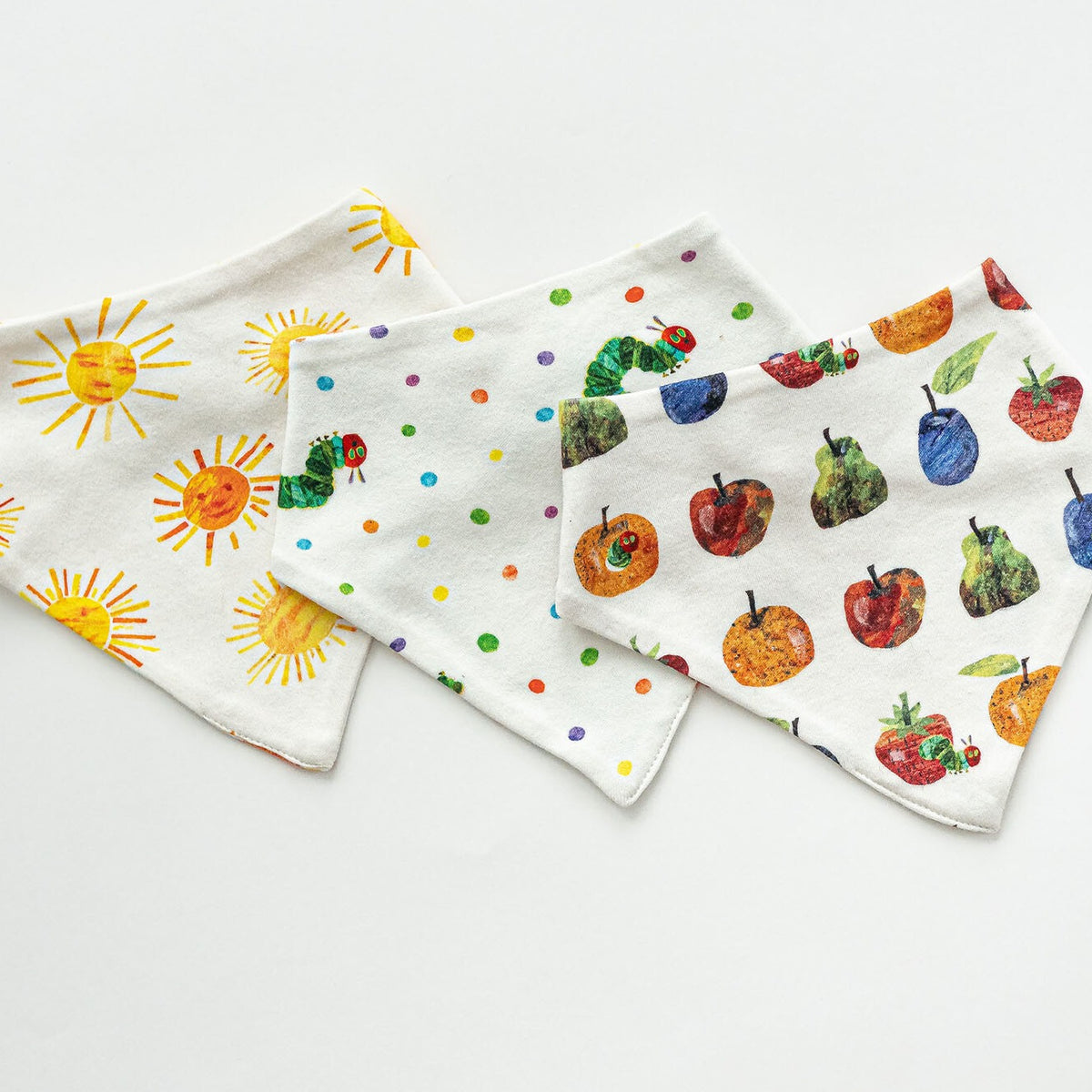Organic Cotton Bandana Bib Set of 3, Multi Print, view 6