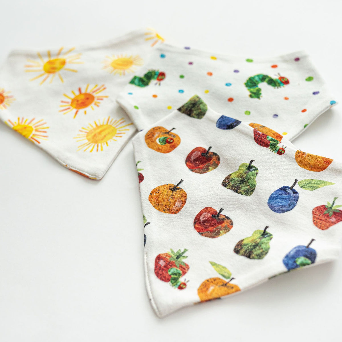 Organic Cotton Bandana Bib Set of 3, Multi Print, view 7