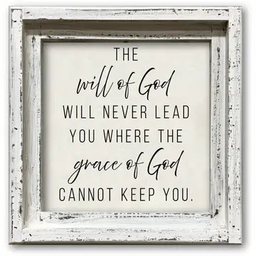 FRAMED CANVAS WILL OF GOD...GRACE OF GOD