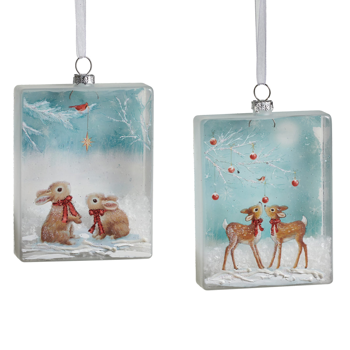 4.25" Winter Wonders Rectangle Ornament product photo