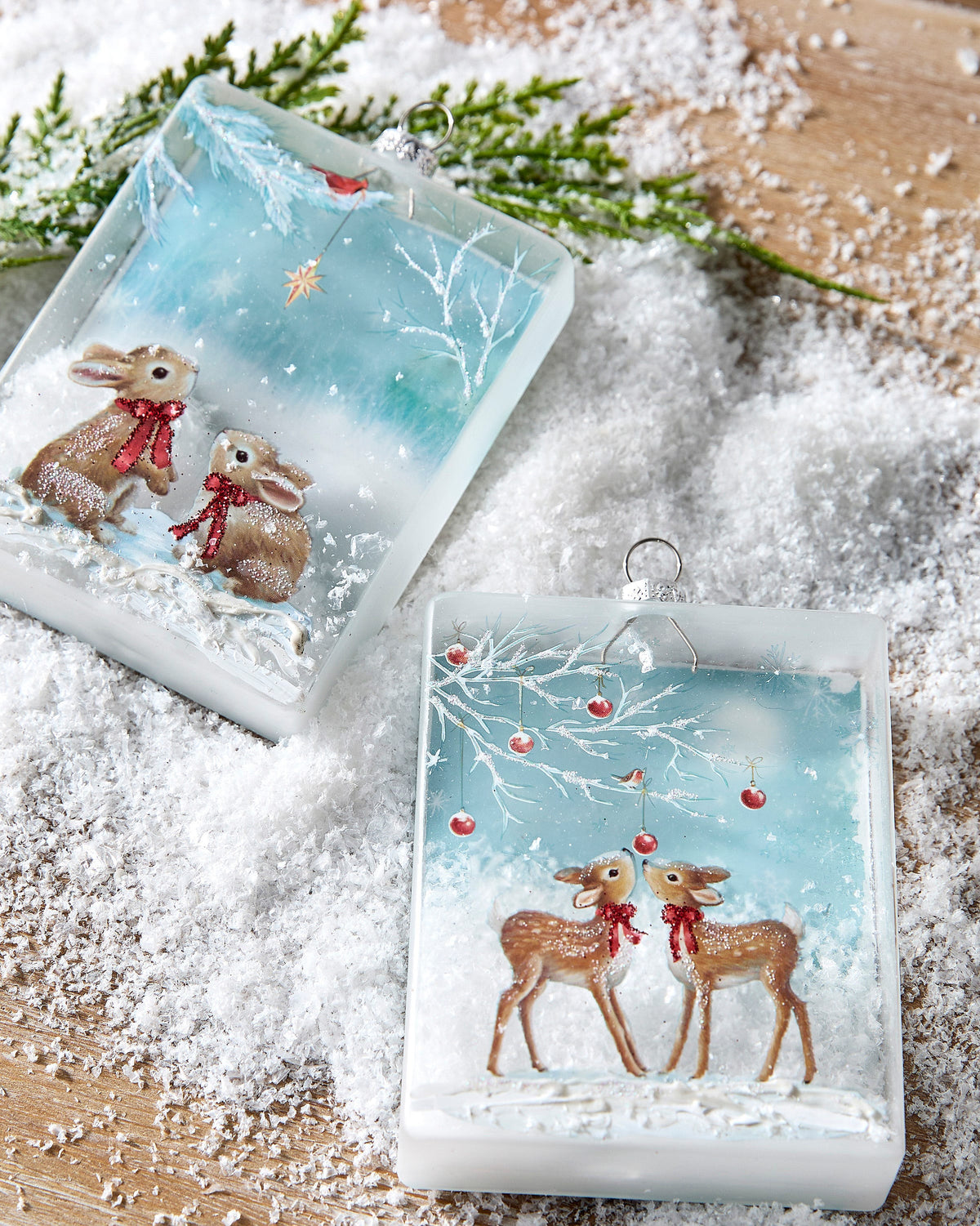 4.25" Winter Wonders Rectangle Ornament product photo