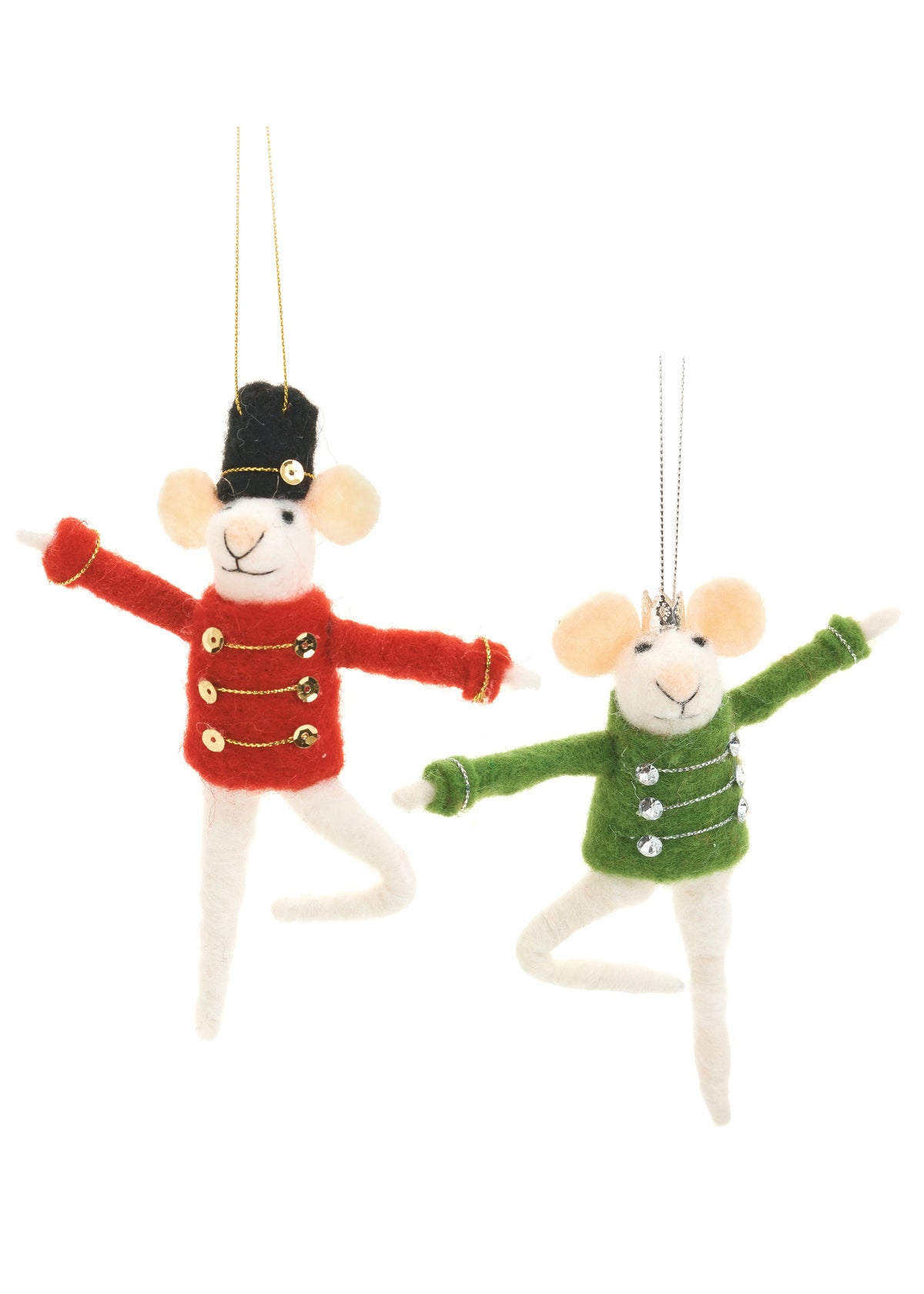 Wool Mouse Soldier Ornament